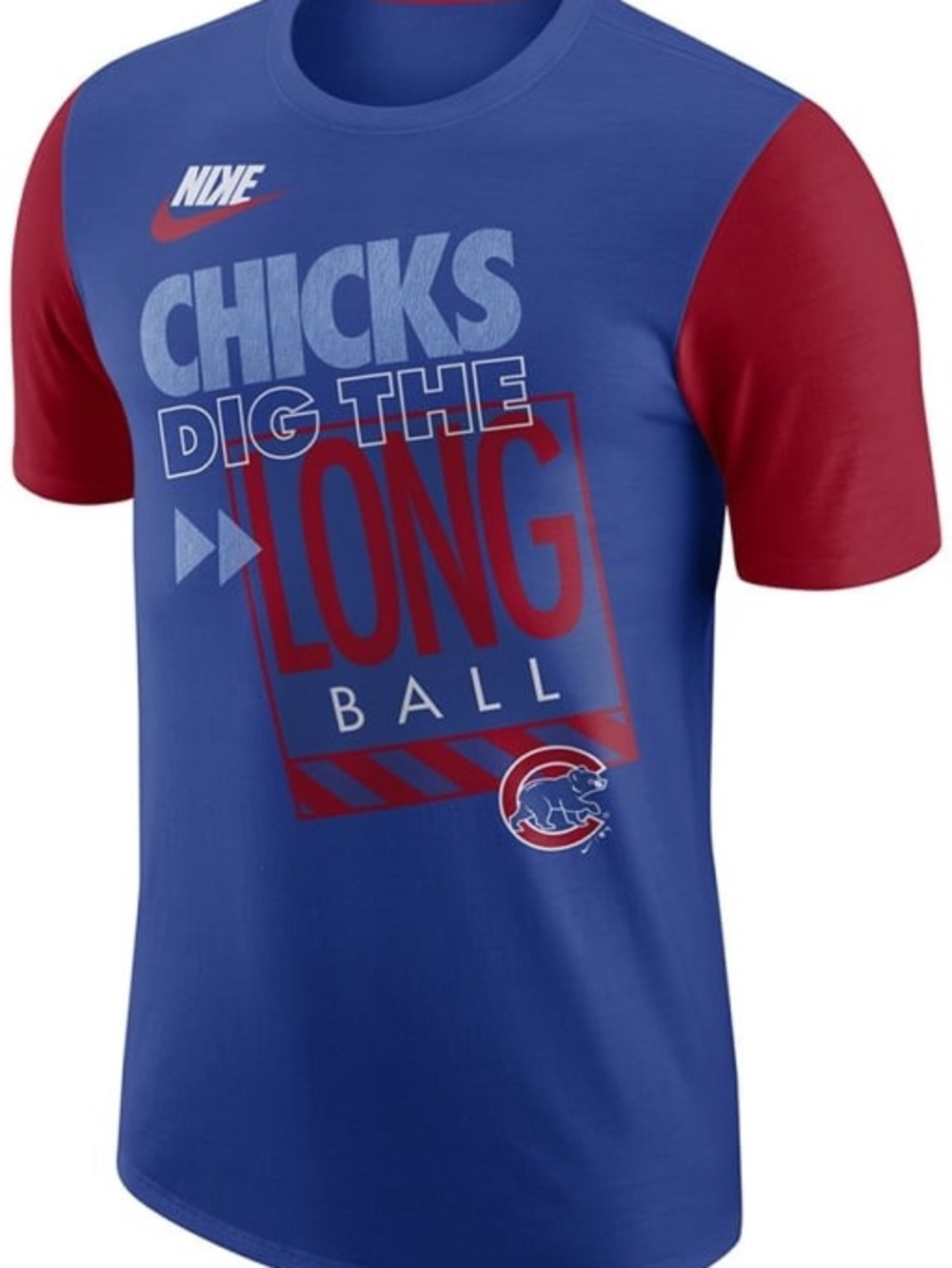 NIKE CHICAGO CUBS BLUE CHICKS DIG SHORT SLEEVE T SHIRT
